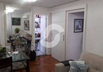 Apartamento com 1 quarto, 49 m², à venda por r$ 440.000- rua professora aurelia pimentel quaresma de moura, 110 - icaraí - niterói/rj