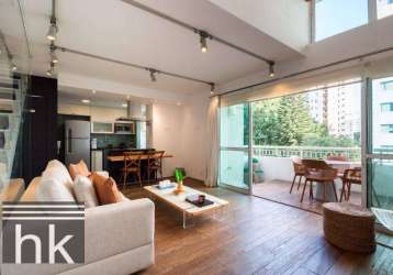 Loft com 1 dormitório à venda, 74 m² por r$ 1.850.000,00 - moema - são paulo/sp