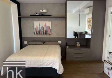 Studio com 1 dormitório para alugar, 42 m² por r$ 5.133,00/mês - brooklin - são paulo/sp