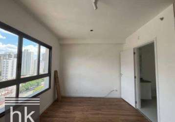 Studio com 1 dormitório para alugar, 25 m² por r$ 4.095,04/mês - brooklin - são paulo/sp