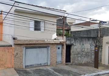 2 casas assobradada à venda na ponte rasa - casa com 2 dormitórios, sala, cozinha e banheiro e área de serviço e 2 vagas - 220m² t - ca0363