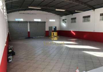 Galpão excelente para alugar, 300 m² por r$ 6.400/mês - jardim da granja - são josé dos campos/sp