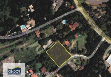 Terreno à venda, 1550 m² por r$ 420.000,00 - invernada - embu das artes/sp