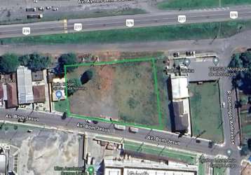 Terreno para alugar, 3796.72 m2 por r$7600.00  - bom jesus - campo largo/pr