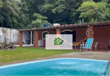 Casa com 2 dormitórios à venda, 100 m² por r$ 380.000 - rio escuro - ubatuba/sp