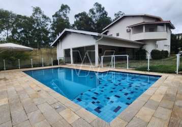 Casa em condomínio fechado com 5 quartos para alugar na avenida noé vincie, s/n, loteamento arboreto dos jequitibás (sousas), campinas, 591 m2 por r$ 12.850