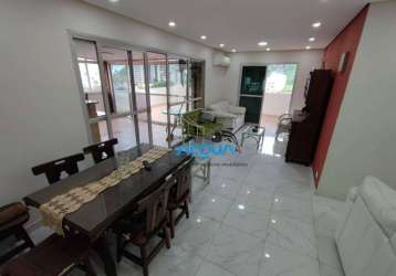 Penthouse com 4 dormitórios à venda, 118 m² por r$ 640.000 - enseada - guarujá/sp