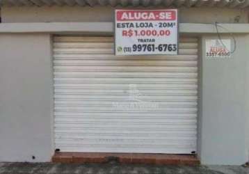 Loja para alugar por r$ 800,00 - vila santa rosa - guarujá/sp