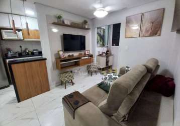 Apartamento com 2 dormitórios à venda por r$ 335.000,00 - jardim dos pássaros - guarujá/sp