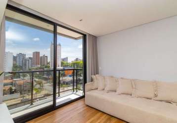 Apartamento com 1 dormitório para alugar, 69 m² por r$ 6.700/mês - bigorrilho - curitiba/pr