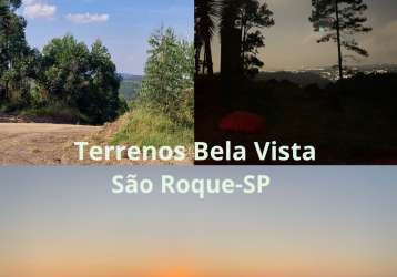 (bs)bela vista! terreno 1000 metros quadrados, com linda vista e condomínio em são roque-sp