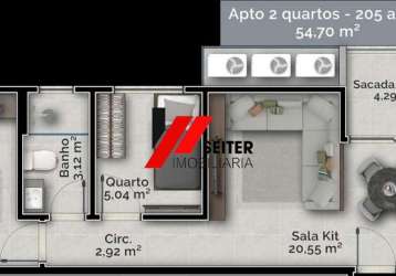 Apartamento a venda com 2 dormitórios próximo a ufsc florianópolis