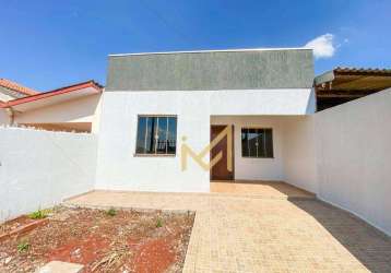 Casa com 2 dormitórios à venda, 70m² por r$ 320.000 - cascavel velho - cascavel/pr