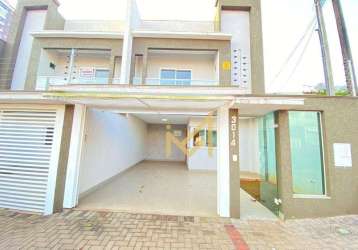 Sobrado - 3 dormitórios - 124 m² - r$ 650.000 - coqueiral - cascavel/pr