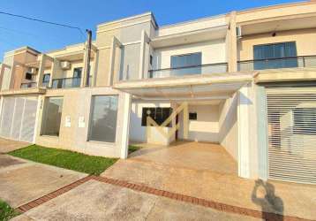 Sobrado com 3 dormitórios à venda, 106 m² por r$ 495.000,00 - coqueiral - cascavel/pr