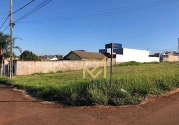 Terreno à venda, 250,00m² por r$ 180.000,00- floresta - cascavel/pr