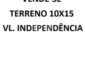 Terreno à venda em vila independência - sp