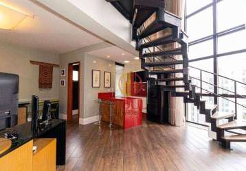 Loft, 82 m² - venda por r$ 750.000 ou aluguel - bigorrilho - curitiba/pr