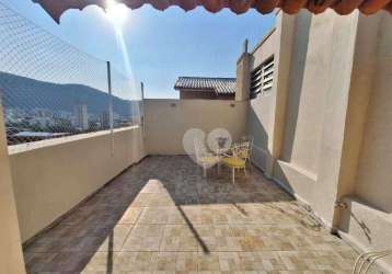 Grajaú: cobertura duplex, 2 salas, 3 quartos, 2 suítes. garagem, terraço descoberto. r$850.000,00 grajaú rj.