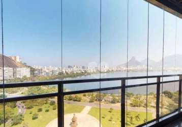 Cobertura com 4 quartos à venda, 445 m² por r$ 9.500.000 - lagoa - rio de janeiro/rj