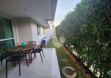 Lopes enjoy vende apartamento garden com 3 dormitórios à venda, 93 m² por r$ 765.000,00 - recreio dos bandeirantes - rio de janeiro/rj