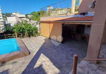 Linda casa - piscina - vaga - 181m2 ( + - 200m2 de área externa) largo das neves - sta teresa - r$ 1.300.000 - rio de janeiro/rj