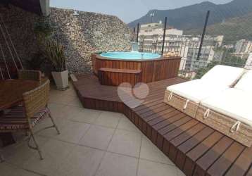 Cobertura duplex com 3 dormitórios à venda, 142 m² por r$ 1.300.000 - tijuca - rio de janeiro/rj