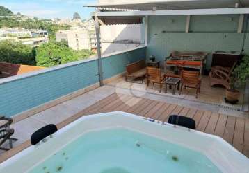 Cobertura linear com terraço com picina e salão  3 dormitórios à venda, 180 m² por r$ 2.020.000 - jardim botânico - rio de janeiro/rj