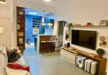 Apartamento à venda, 78 m² por r$ 1.850.000,00 - leblon - rio de janeiro/rj