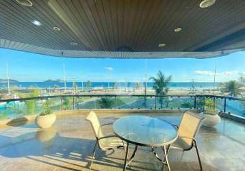 Apartamento à venda na barra da tijuca, frontal mar com 4 quartos,   377 m² por r$ 4.800.000 - jardim oceânico - rio de janeiro/rj