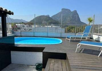 Cobertura duplex com 4 quartos à venda, 355 m² por r$ 3.700.000 - barra da tijuca - rio de janeiro/rj