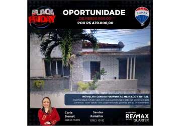 Baixou!!! casa a venda no centro com 2 quartos sendo 1 suites