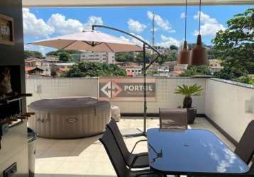 Cobertura com 4 quartos à venda na santa inês, belo horizonte , 160 m2 por r$ 949.000