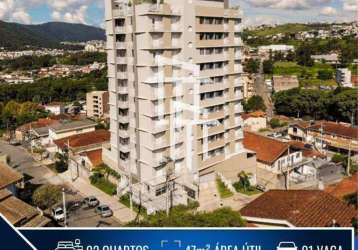 Apartamento com 2 quartos à venda na endereço não informado, 275, jardim country club, poços de caldas, 47 m2 por r$ 380.000