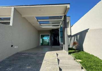 Casa com 3 dormitórios à venda, 118 m² por r$ 650.000,00 - iguaçu - fazenda rio grande/pr