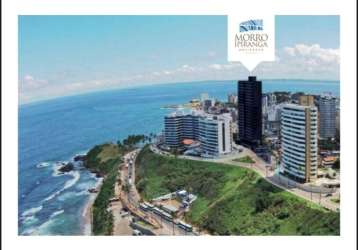 Apartamento alto luxo 4 suítes com ampla vista mar. condomínio morro ipiranga residence-barra-salvador