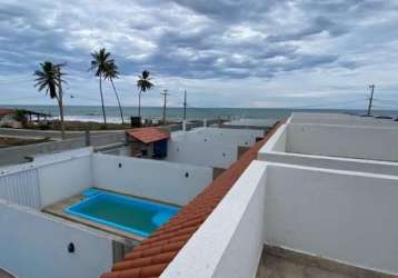 Não perca a oportunidade de possuir uma casa de frente para o mar na deslumbrante praia de arembepe.