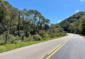 Terreno á venda, com frente pra sc108, á 10km da br 282, rancho queimado sc