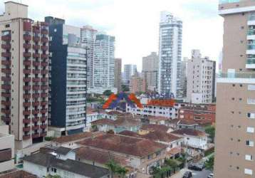 Apartamento com 2 dormitórios à venda, 69 m² por r$ 770.000,00 - boqueirão - santos/sp