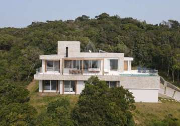 Casa em condomínio fechado com 5 quartos à venda na geral da silveira, 1540, praia da silveira, garopaba por r$ 6.800.000