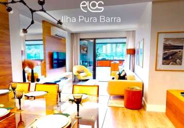 Barra ilha pura lançamento, apto 124m², 4 quartos, 2 vagas