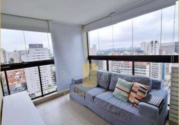 Loft moderno e mobiliado com vista panorâmica, sacada ampla e lazer completo no jardim paulista