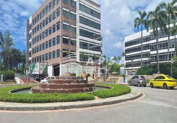 Excelente sala comercial para locação na rua victor civita - condomínio rio office park. o espaço po