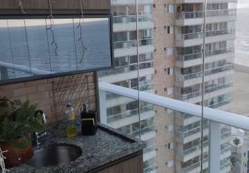 Apartamento frente mar na vila mirim, praia grande