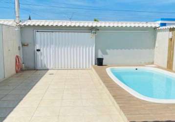 Casa linear com piscina no bairro novo portinho em cabo frio