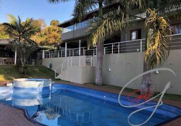 Casa com 890m² chácara santa lucia - carapicuíba, sp, moderna mansão com 5 suítes, 6 garagens e lazer completo.