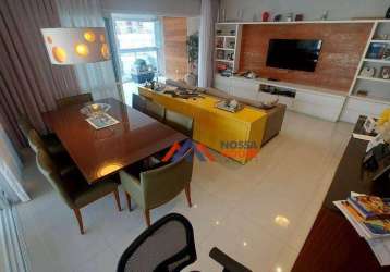 Apartamento com 3 dormitórios à venda, 207 m² por r$ 2.200.000,00 - gonzaga - santos/sp