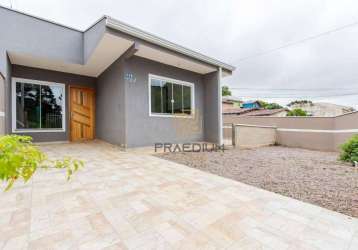 Casa com 3 dormitórios à venda, 65 m² por r$ 330.000,00 - gralha azul - fazenda rio grande/pr