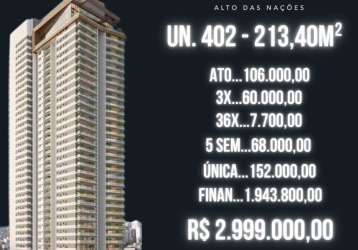 Lançamento exclusivo! apartamento de 213m² com 3 dormitórios na rua verbo divino – chácara santo antônio | viva no complexo multiuso!