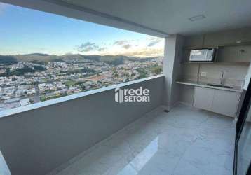 Apartamento com 3 quartos  à venda, 69 m² por r$ 582.833 - granbery - juiz de fora/mg